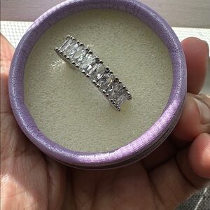 Sterling silver 925 cubic zirconia ring